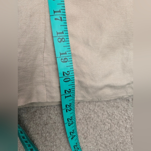 Mary Mcfadden Linen Beige Ribbon Striped Jacket. Size 6P - Picture 10 of 10